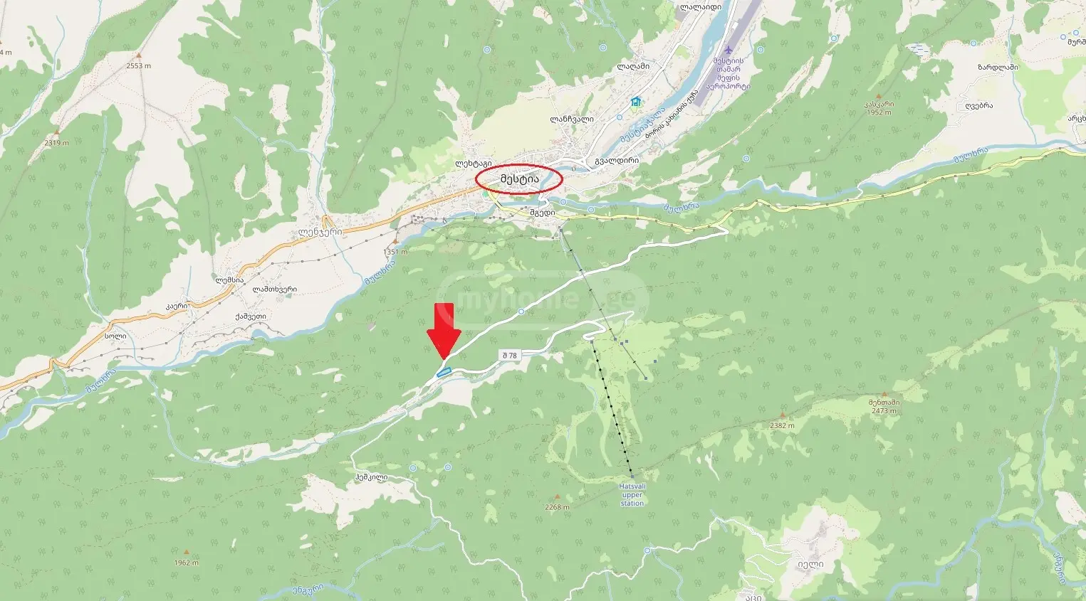 For Sale Sasoplo-Sameurneo Land Plot Mestiashi view 6