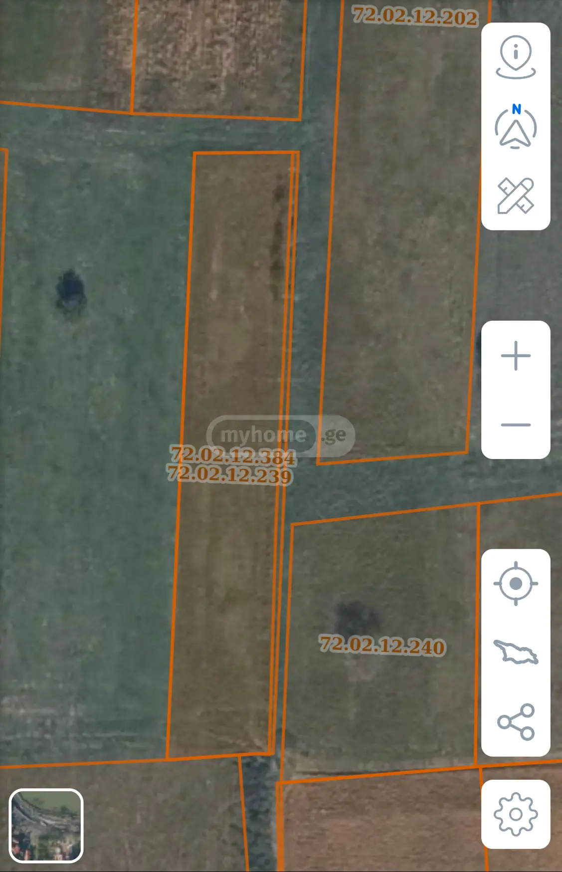 For Sale Sasoplo-Sameurneo Land Plot Mtskhetis Munitsipalitetshi view 1