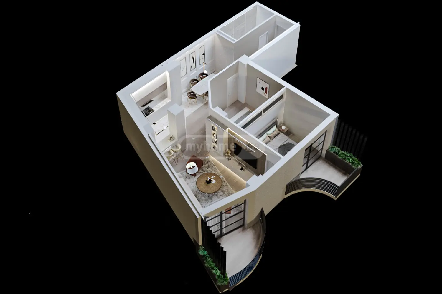For Sale 3 Room Apartment Kutaisshi view 4
