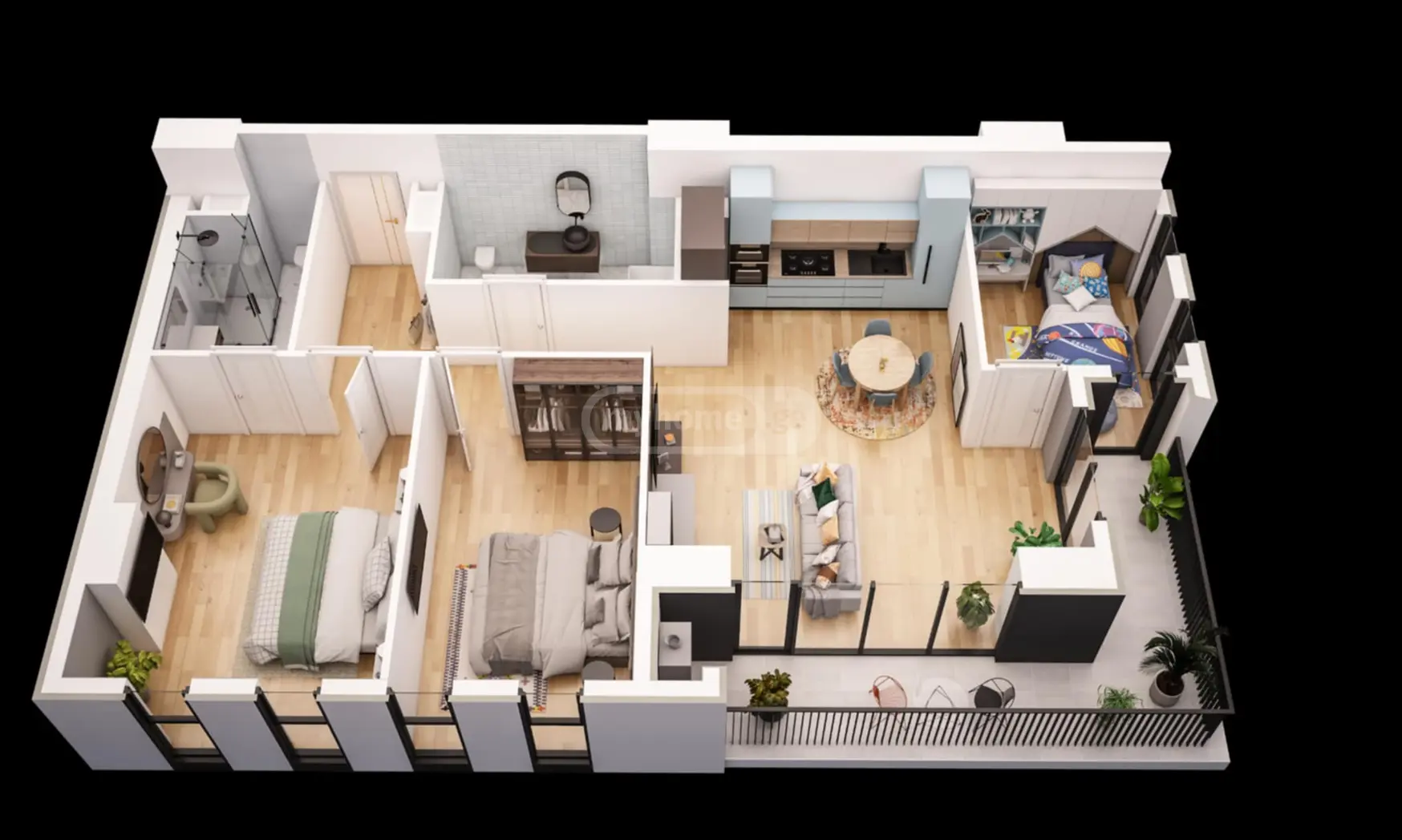For Sale 4 Room Apartment Didubeshi view 1