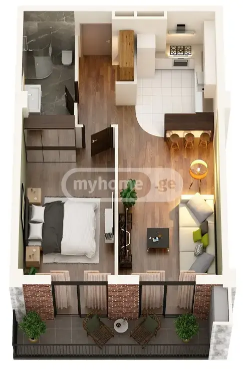For Sale 2 Room Apartment Nadzaladevshi, 7 of 10