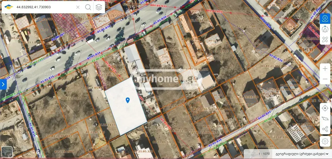For Sale Ara Sasoplo-Sameurneo Land Plot Nadzaladevshi, 1 of 3