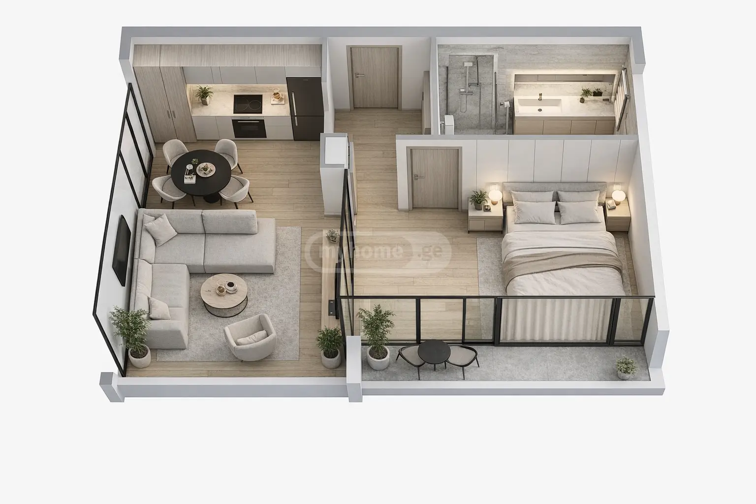 For Sale 2 Room Apartment Kutaisshi view 4