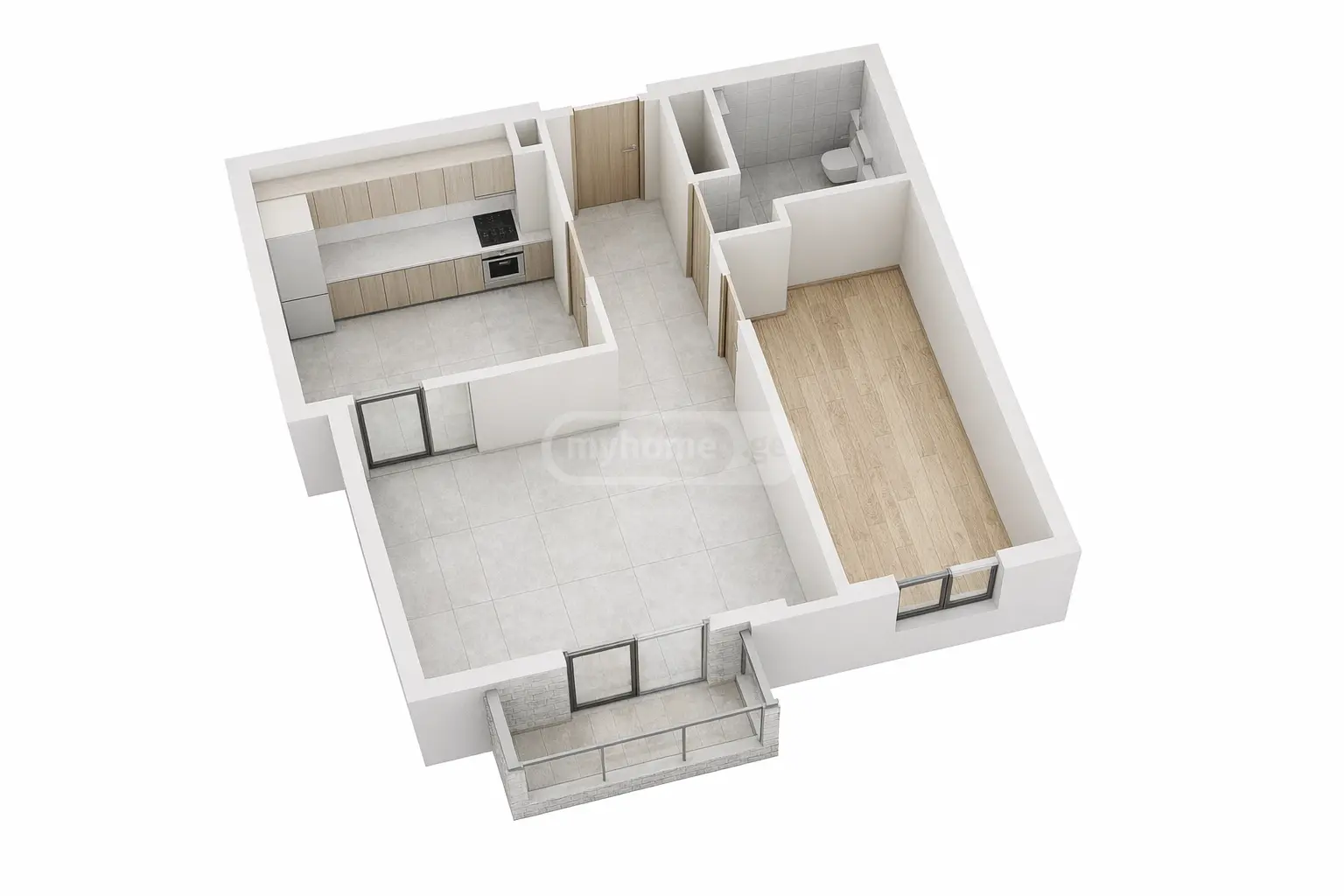 For Sale 2 Room Apartment Kutaisshi view 3