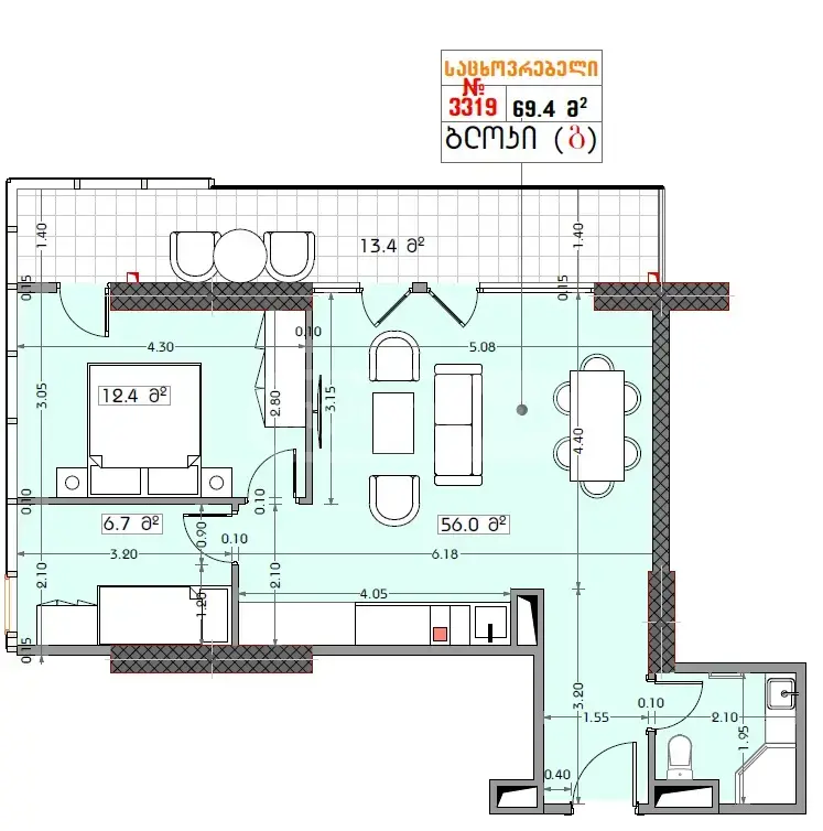 For Sale 3 Room Apartment, 1 of 3