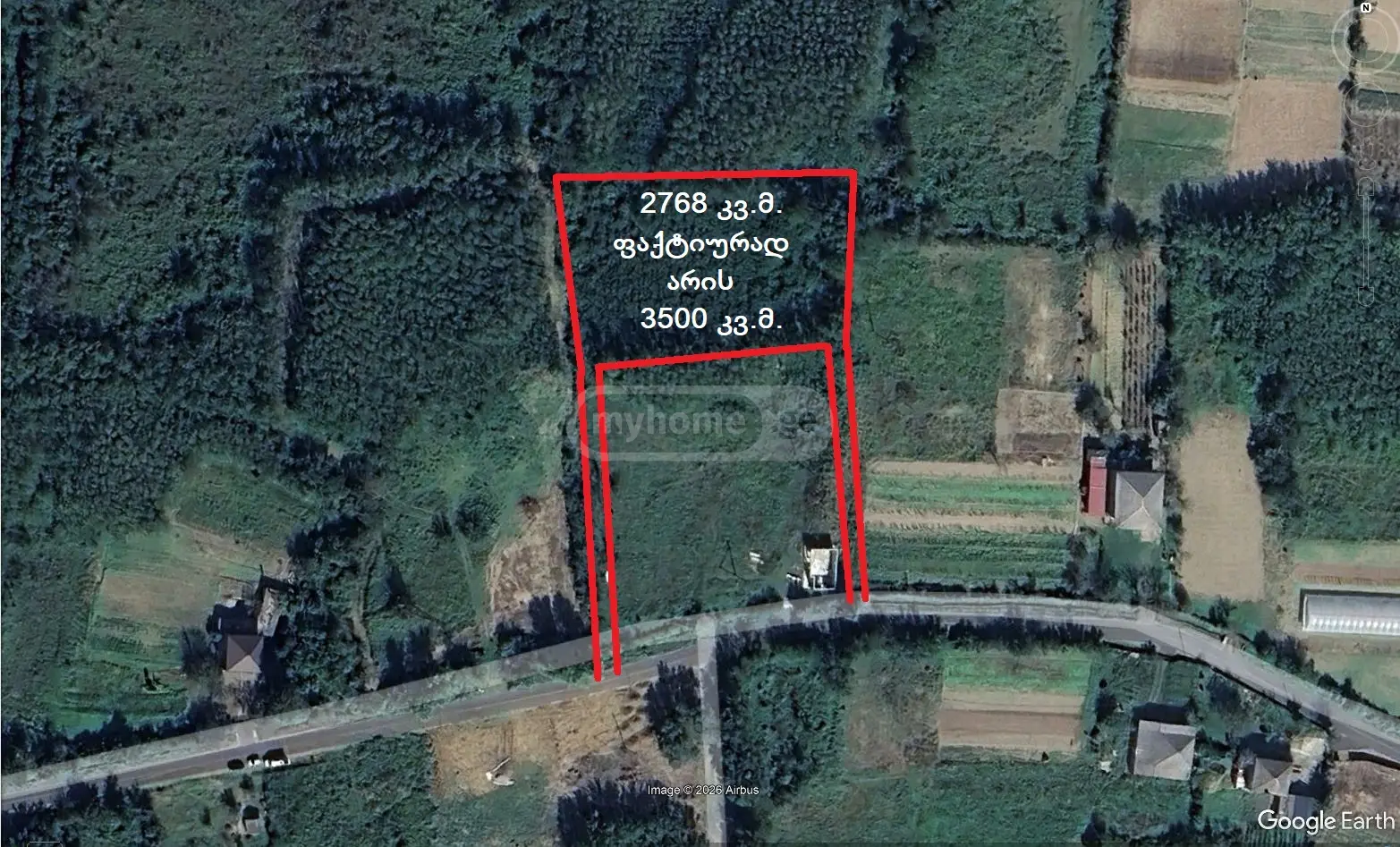 For Sale Sasoplo-Sameurneo Land Plot Tsqaltubos Munitsipalitetshi view 1