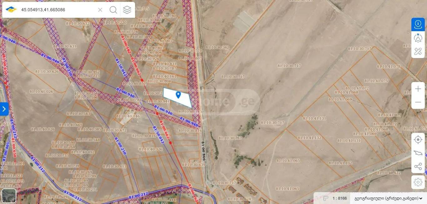 For Sale Sasoplo-Sameurneo Land Plot Gardabnis Munitsipalitetshi view 2