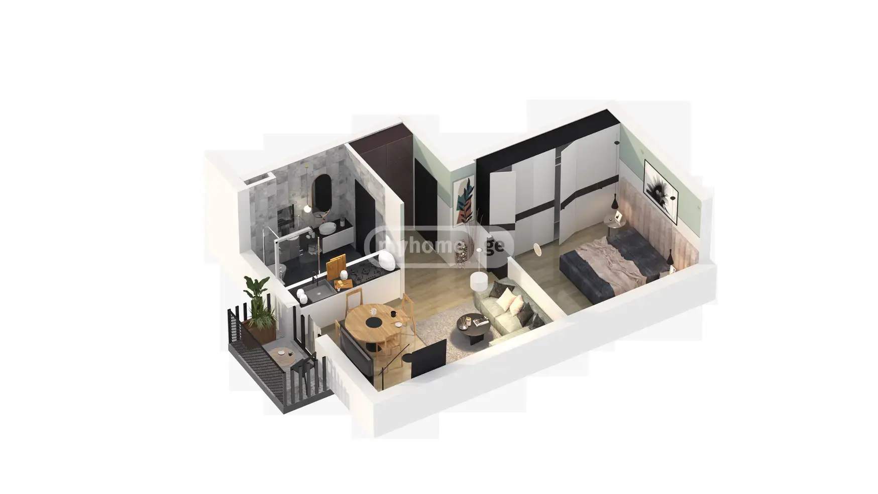 Продажа 2-комната Квартира в Qazbegshi view 3