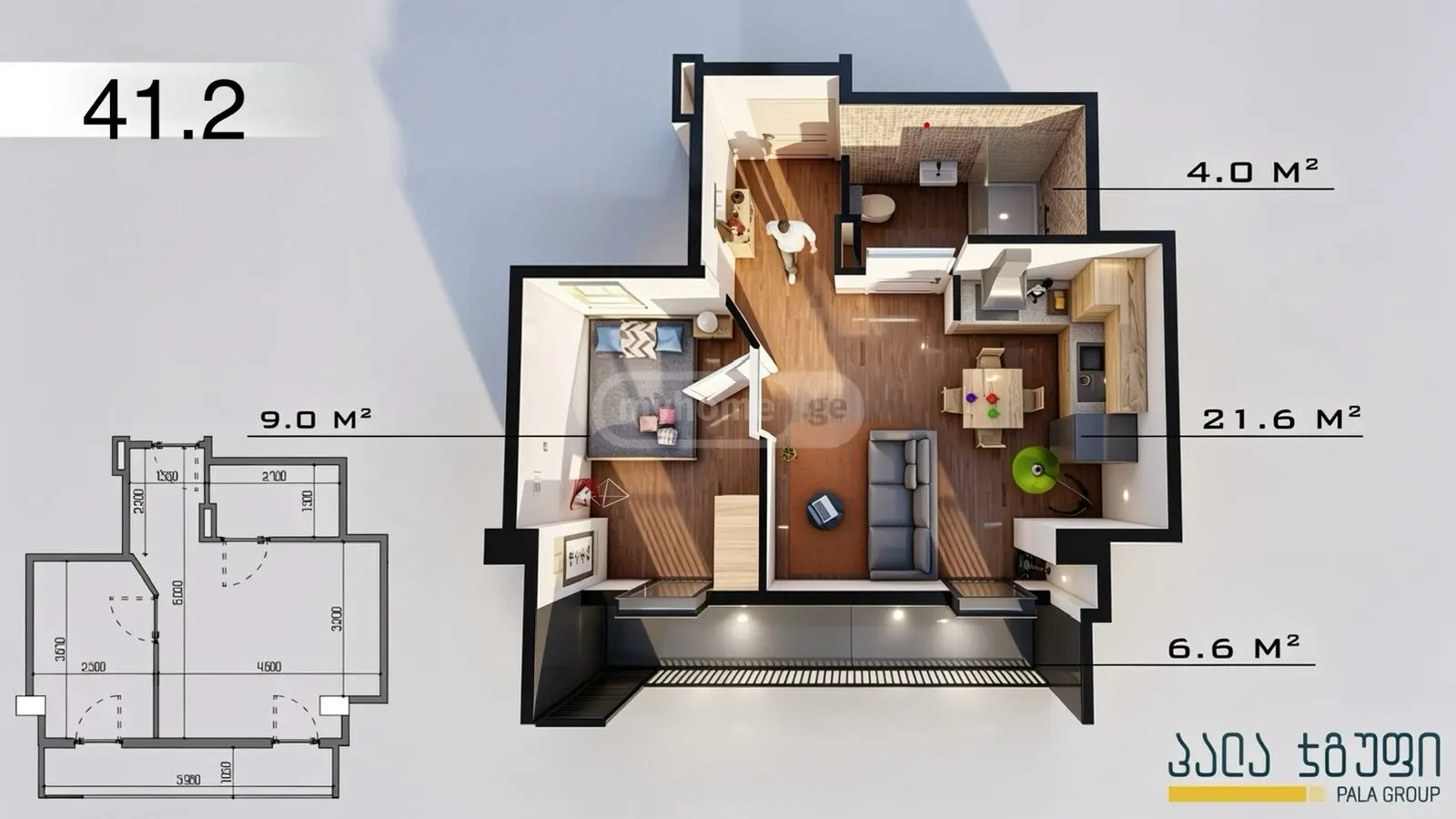 For Sale 2 Room Apartment Varketilshi view 9