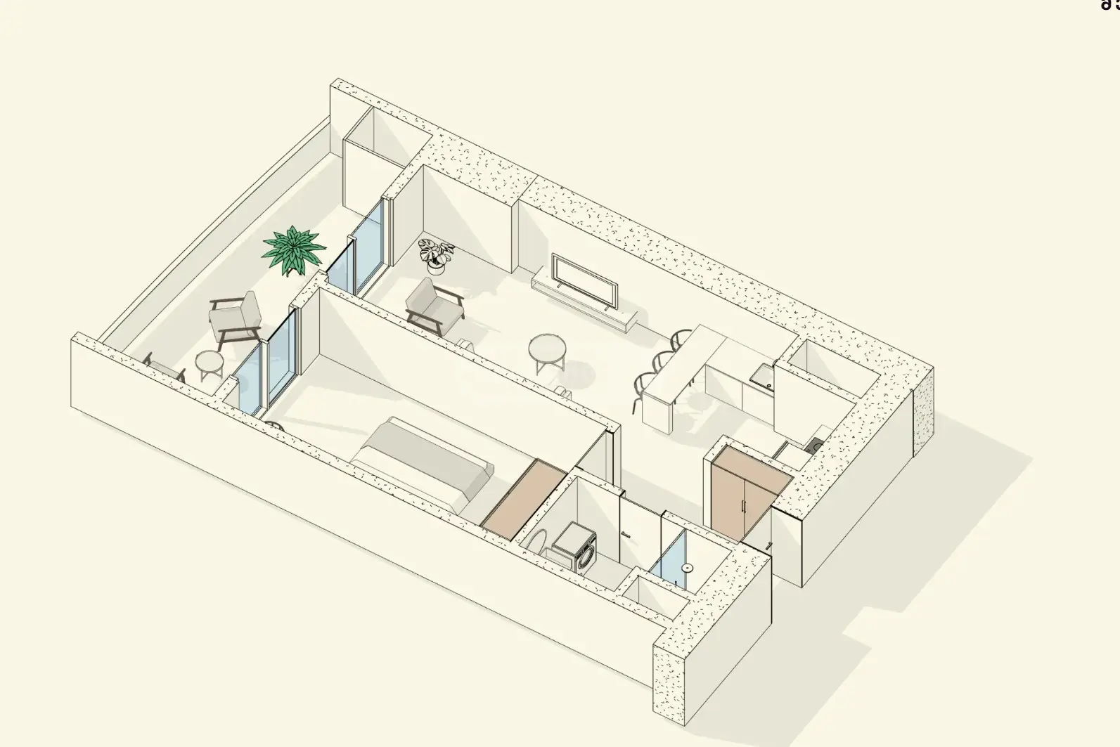 For Sale 2 Room Apartment Isanshi, 1 of 5