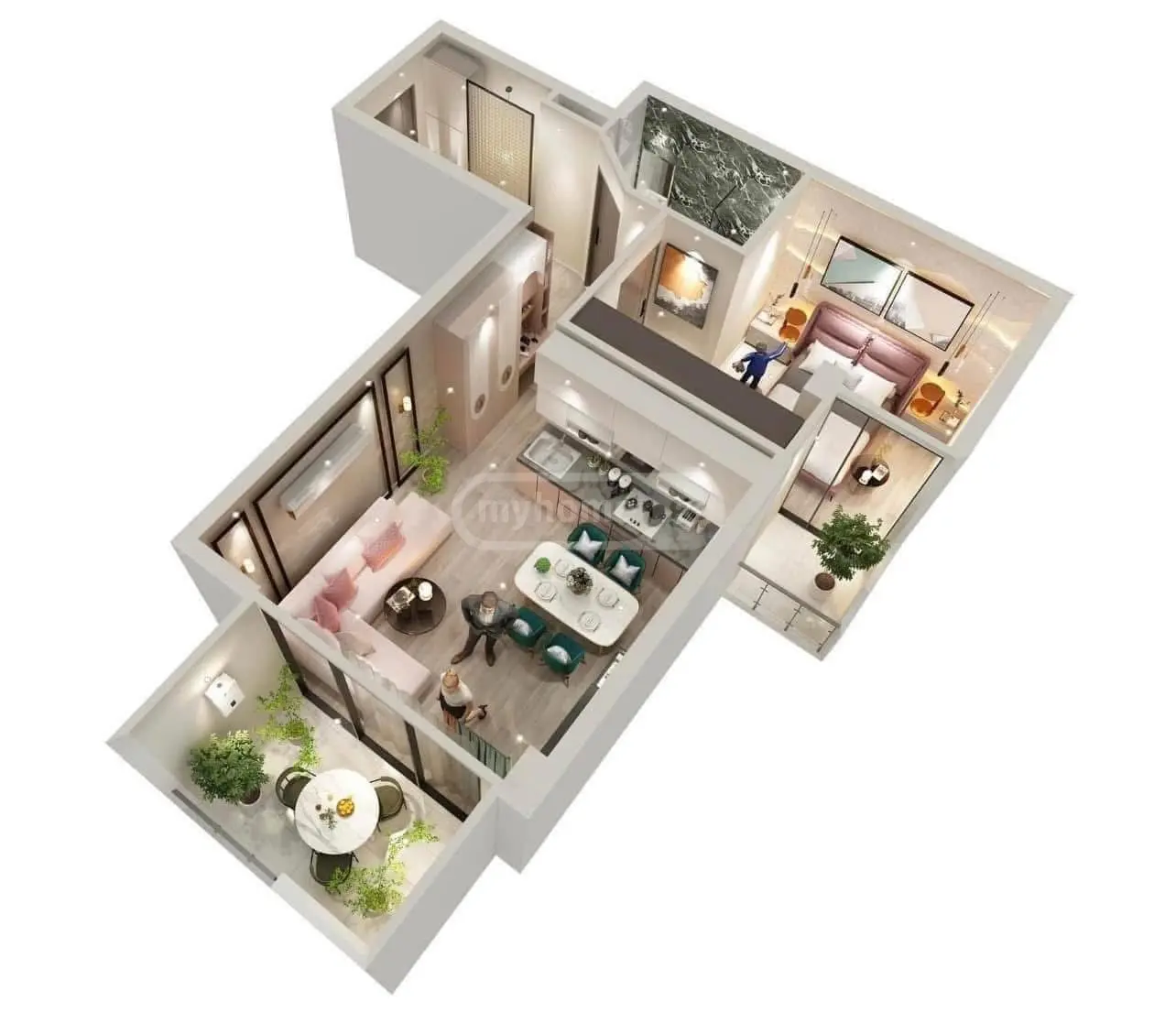 For Sale 2 Room Apartment Kutaisshi view 2