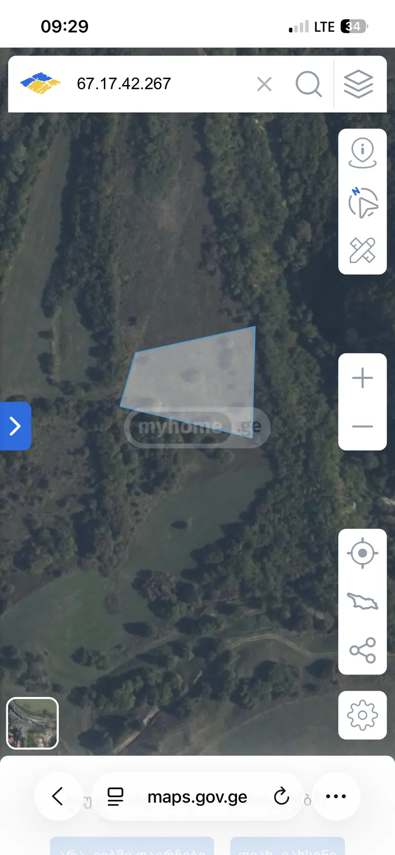 For Sale Sasoplo-Sameurneo Land Plot Kaspis Munitsipalitetshi view 1