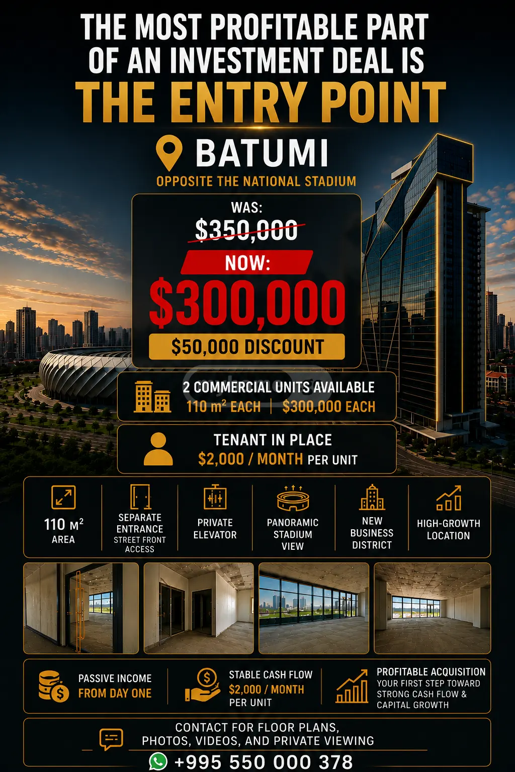 For Rent Savachro Commercial Space In Batumi view 2