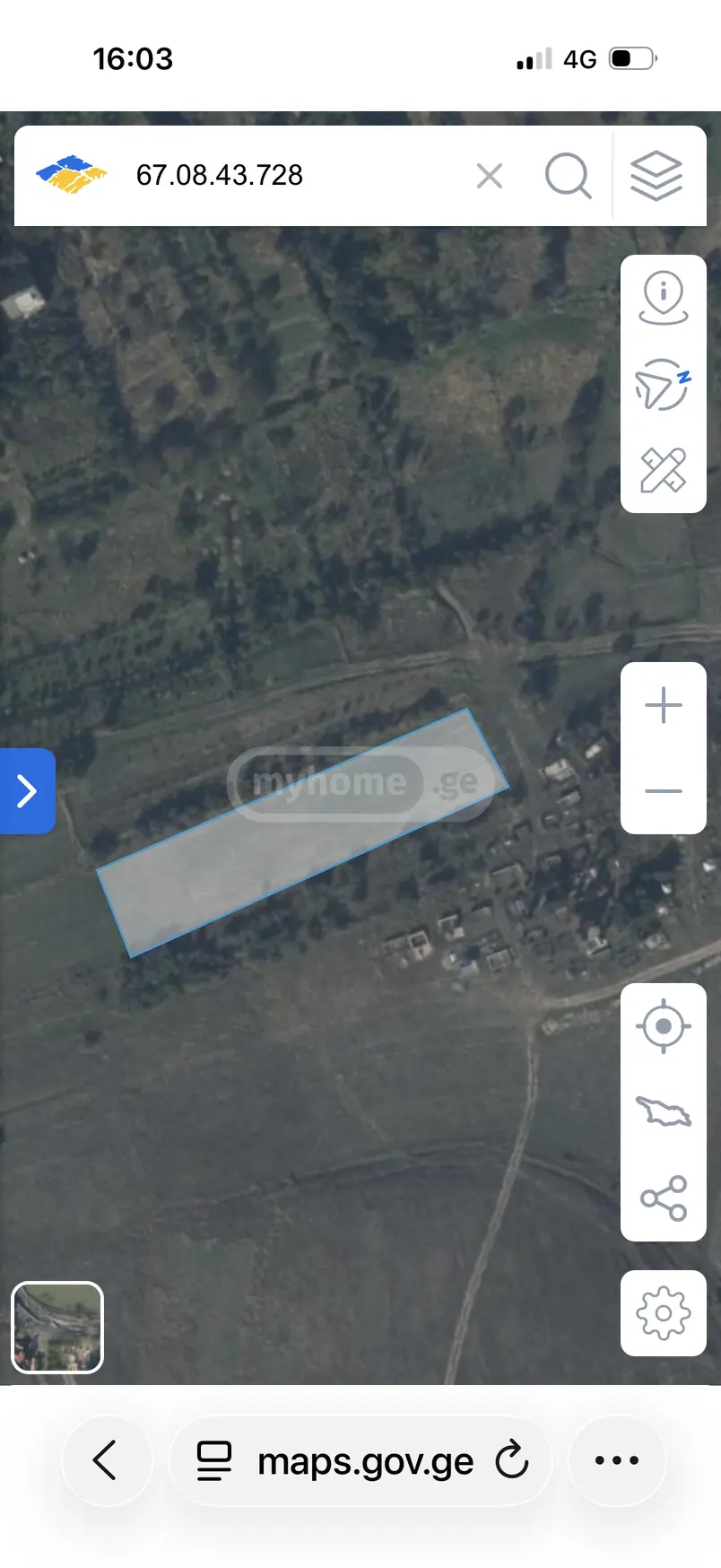For Sale Sasoplo-Sameurneo Land Plot Kaspis Munitsipalitetshi view 1