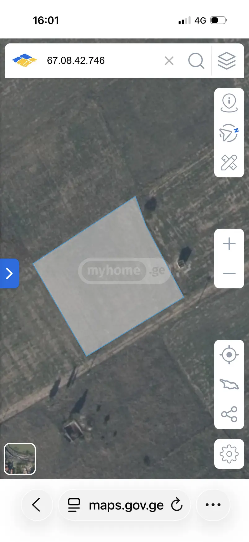 For Sale Sasoplo-Sameurneo Land Plot Kaspis Munitsipalitetshi view 2