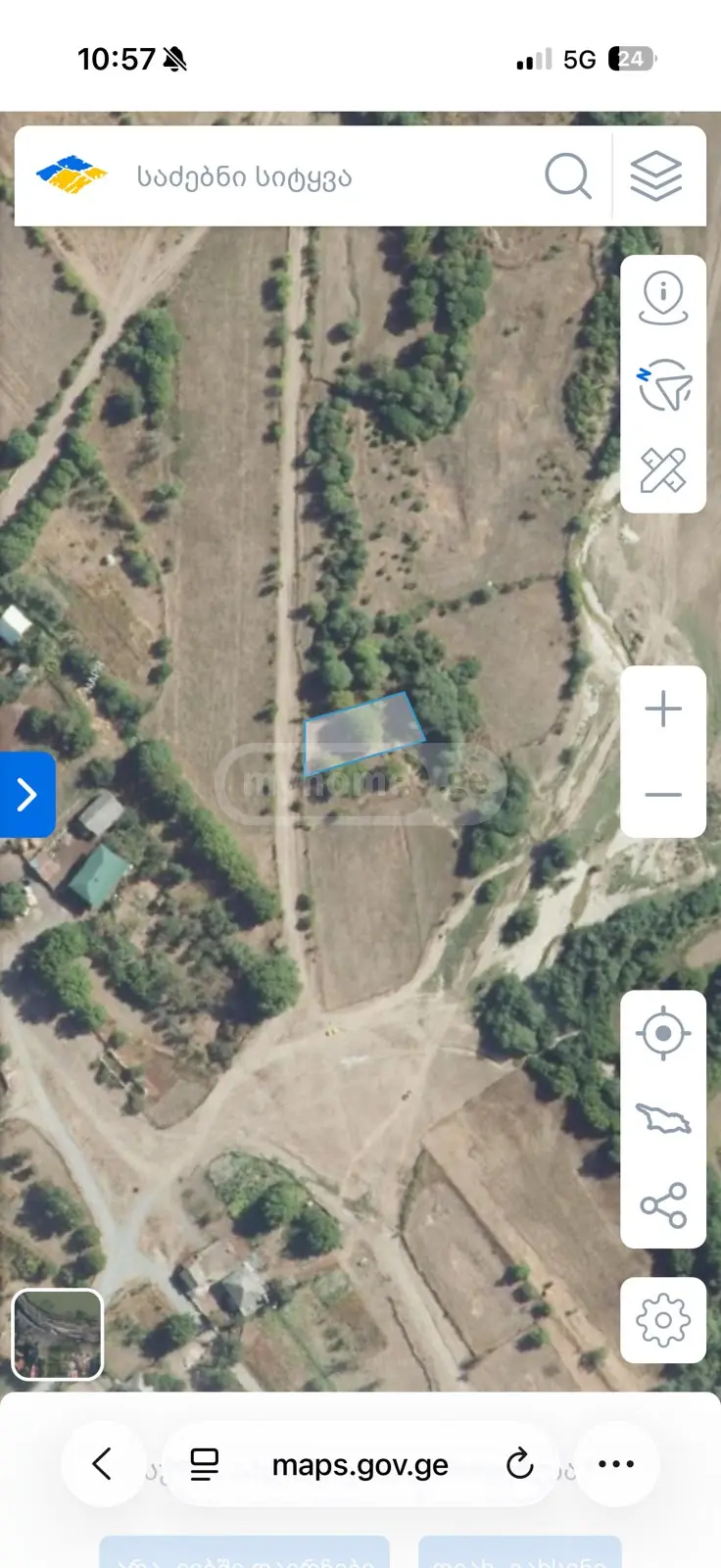 For Sale Sasoplo-Sameurneo Land Plot Tianetis Munitsipalitetshi view 1