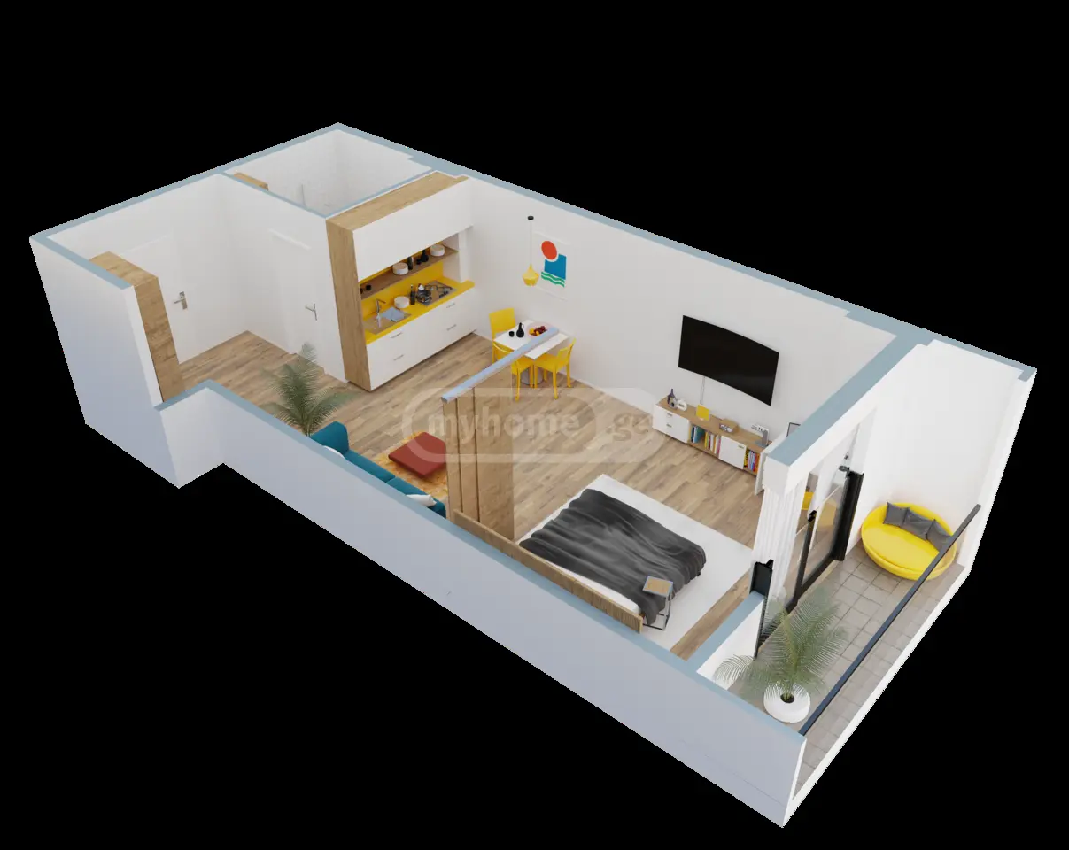 For Sale 1 Room Apartment Kobuletshi view 5