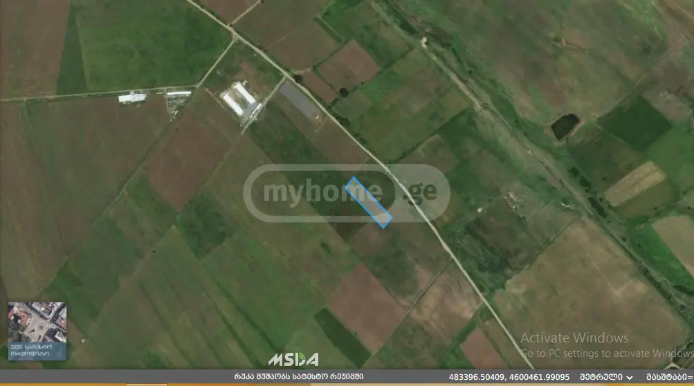 For Sale Sasoplo-Sameurneo Land Plot Tetritsqaros Raionshi view 2