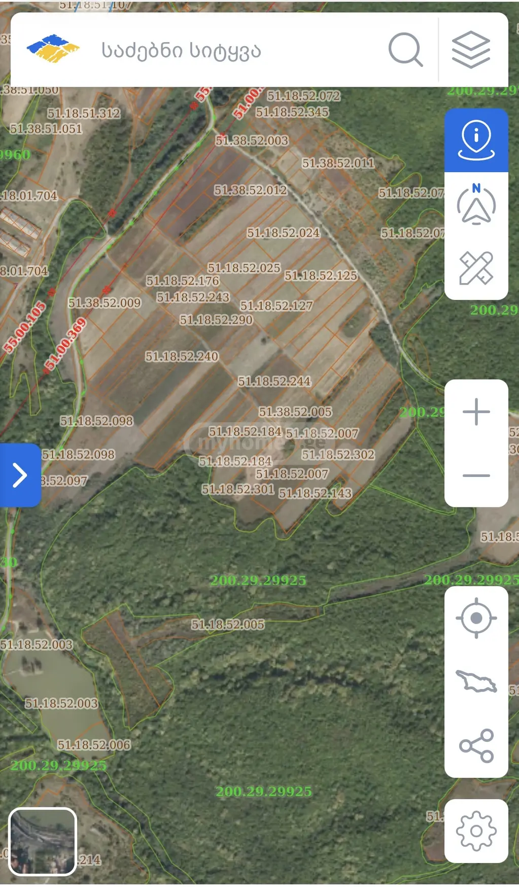 For Sale Sasoplo-Sameurneo Land Plot Gurjaanshi view 1