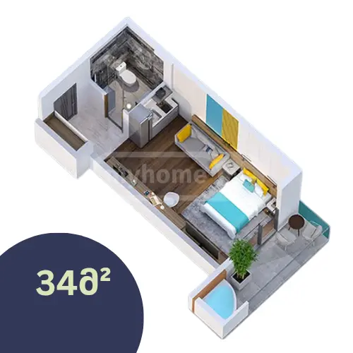 For Sale 1 Room Apartment Kobuletis Munitsipalitetshi view 1