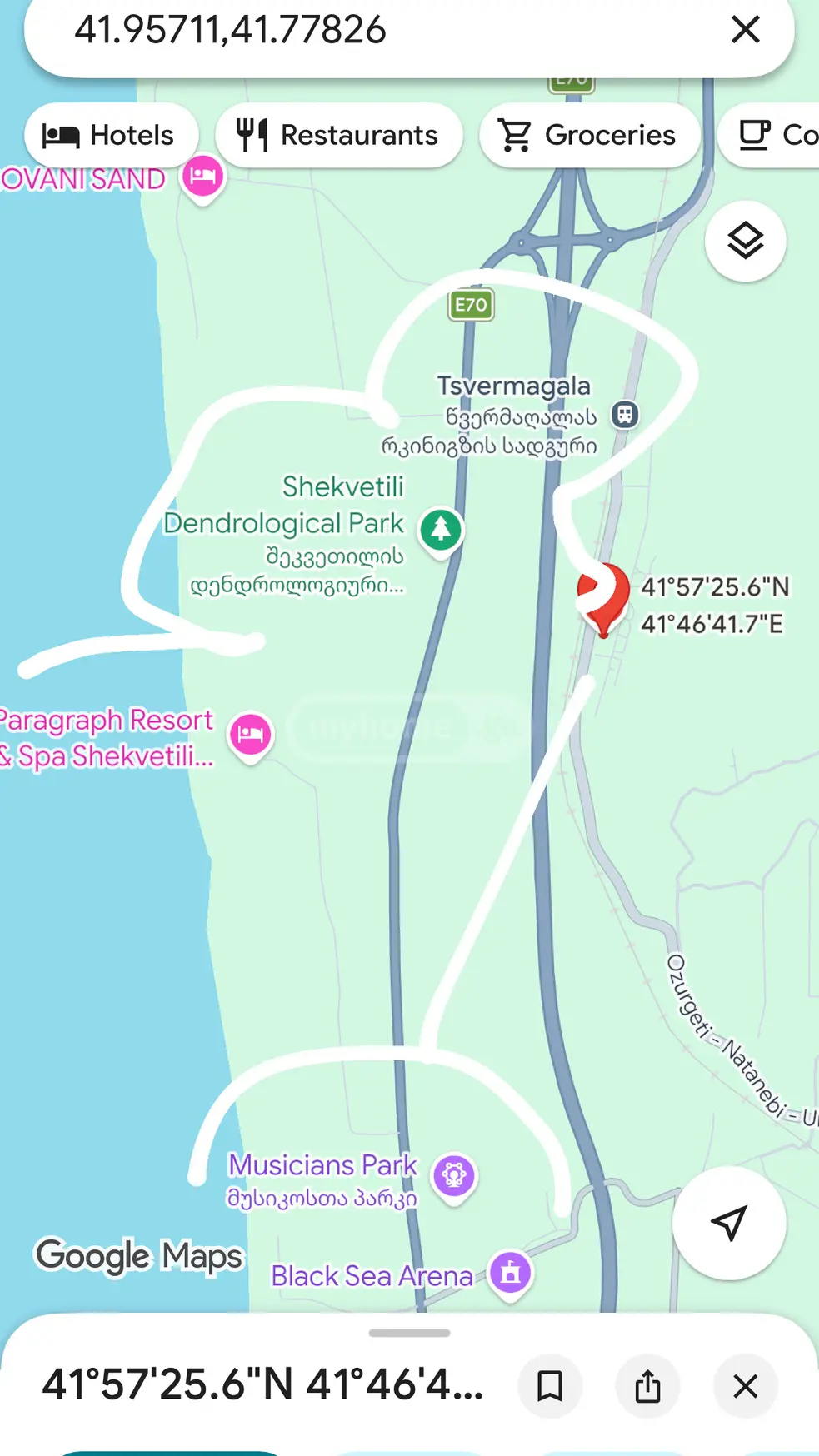 For Sale Ara Sasoplo-Sameurneo Land Plot Ozurgetis Munitsipalitetshi view 1