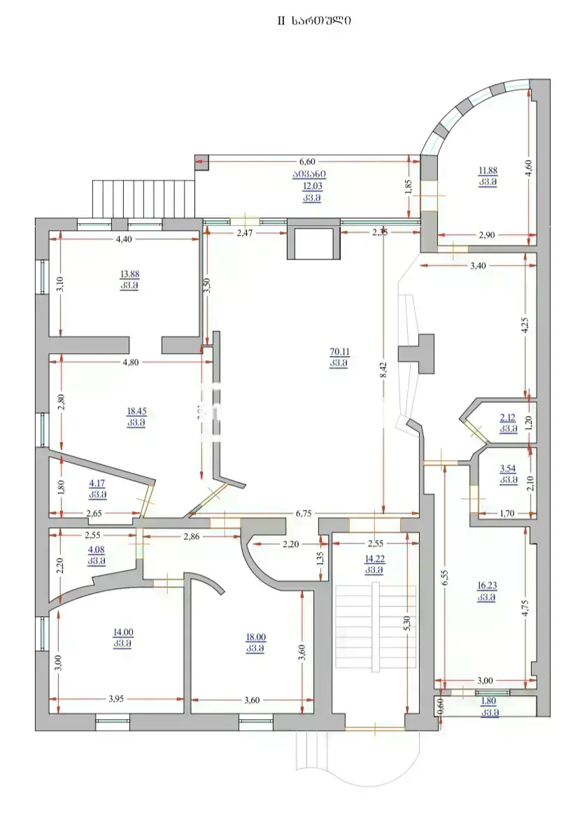 For Rent 10+ Room Sastumro In Vake, 12 of 12