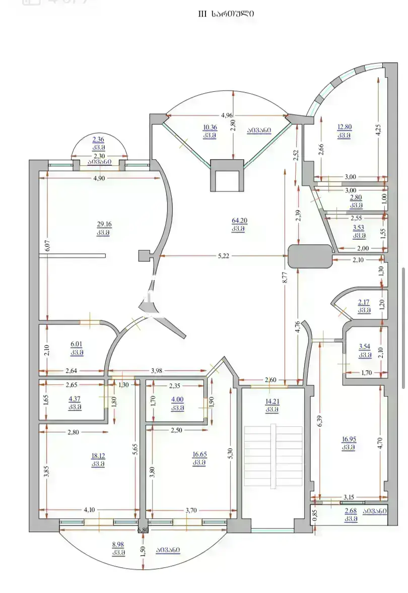 For Rent 10+ Room Sastumro In Vake, 11 of 12