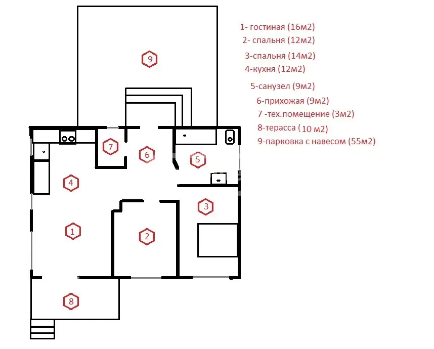 For Sale 3 Room Private House Kobuletis Munitsipalitetshi view 16