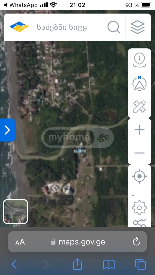 For Sale Sasoplo-Sameurneo Land Plot Ozurgetis Munitsipalitetshi view 3