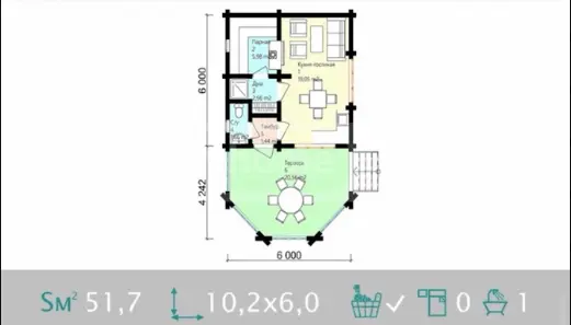 For Sale 2 Room Country House view 3