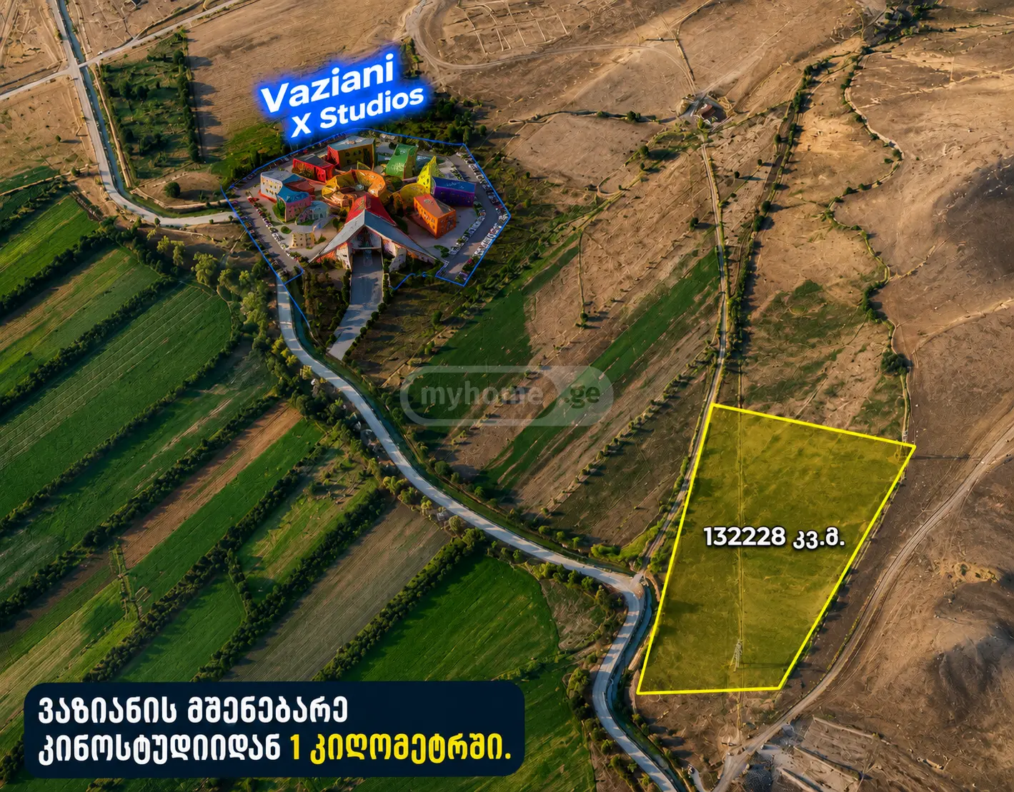 For Sale Sasoplo-Sameurneo Land Plot Gardabnis Munitsipalitetshi view 8