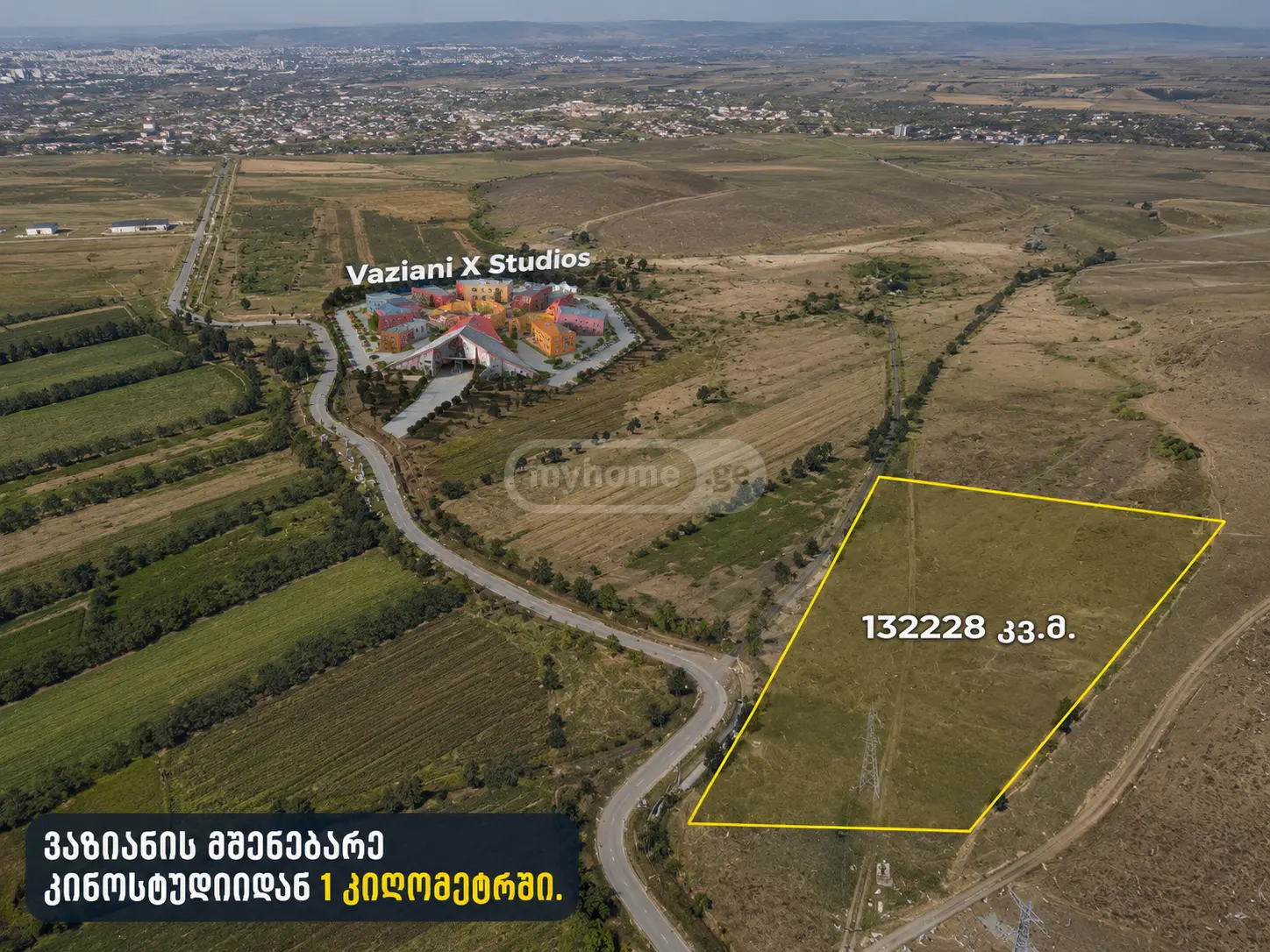 For Sale Sasoplo-Sameurneo Land Plot Gardabnis Munitsipalitetshi view 3