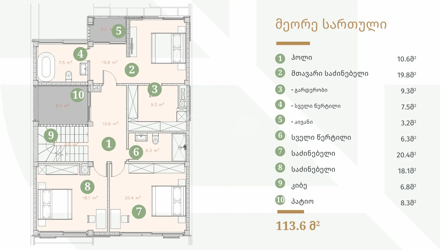 For Sale 7 Room Private House Mtatsmindaze view 9